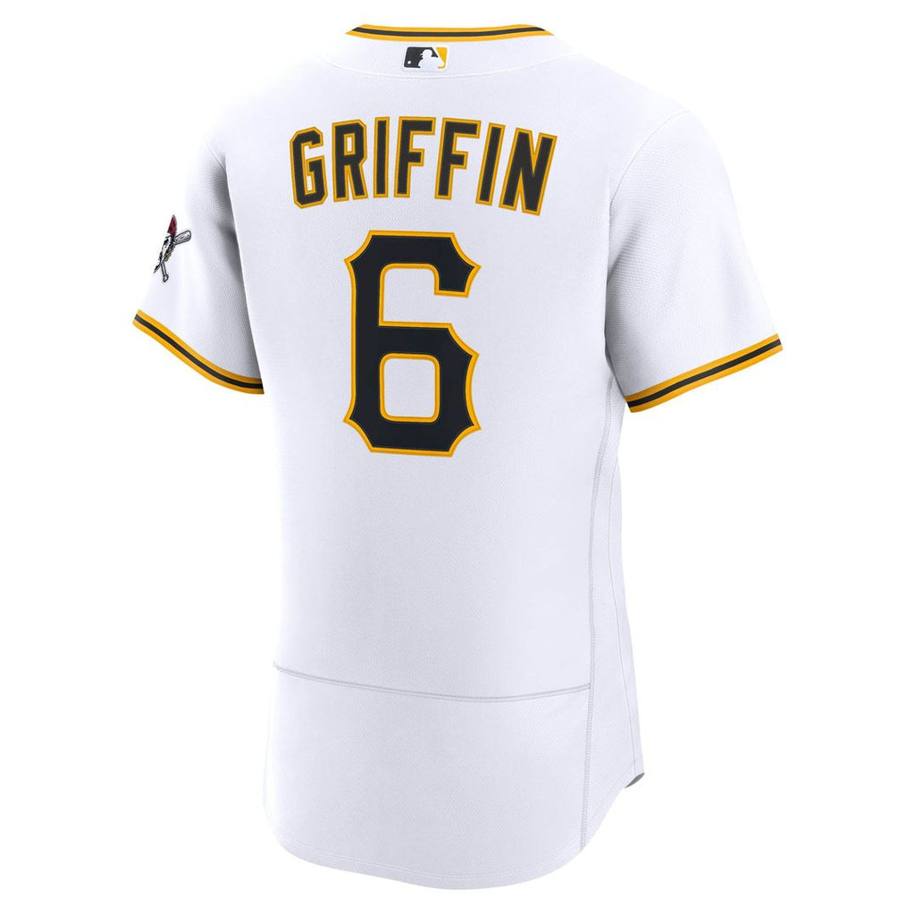 Pittsburgh Pirates Konnor Griffin Nike White Home Authentic Jersey product image 3, provided for visual reference and