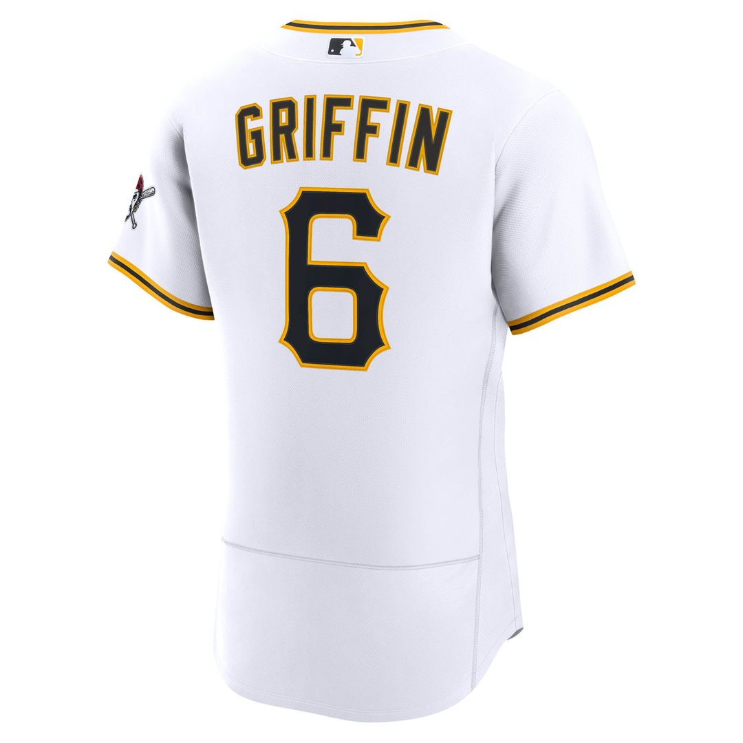 Pittsburgh Pirates Konnor Griffin Nike White Home Authentic Jersey product image 3, provided for visual reference and