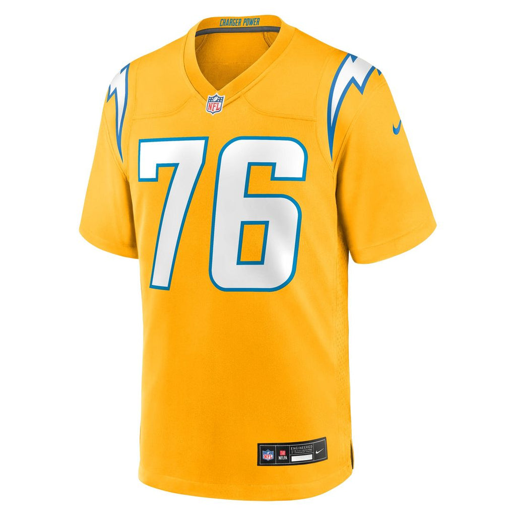 Los Angeles Chargers Joe Alt Nike Gold Alternate Charger Power Game Player Jersey product image 5, provided for visual