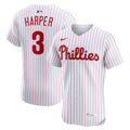 Philadelphia Phillies Bryce Harper Nike White Home Elite Jersey product image 1, provided for visual reference and product