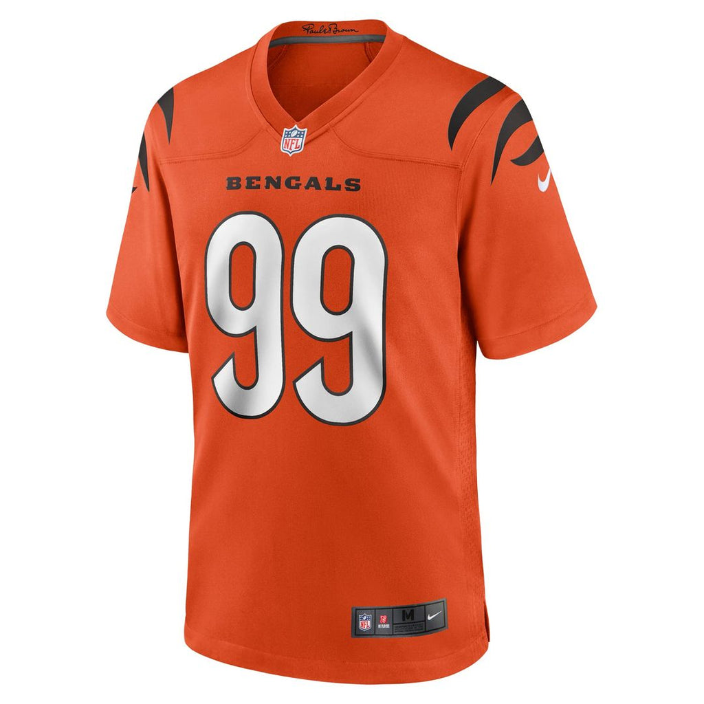 Cincinnati Bengals Myles Murphy Nike Orange Alternate Game Jersey product image 8, provided for visual reference and product