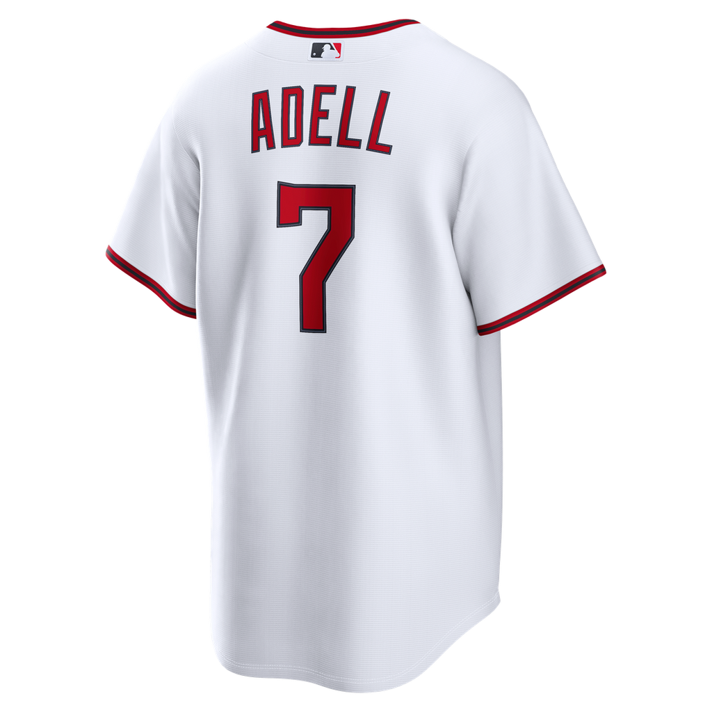 Cleveland Guardians Jo Adell Nike White Home Replica Jersey product image 3, provided for visual reference and product