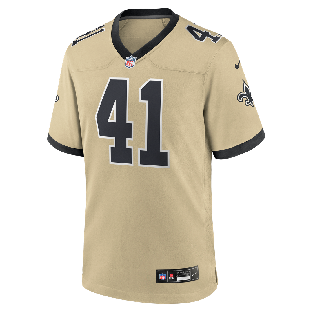 New Orleans Saints Alvin Kamara Nike Black Game Jersey product image 25, provided for visual reference and product detail