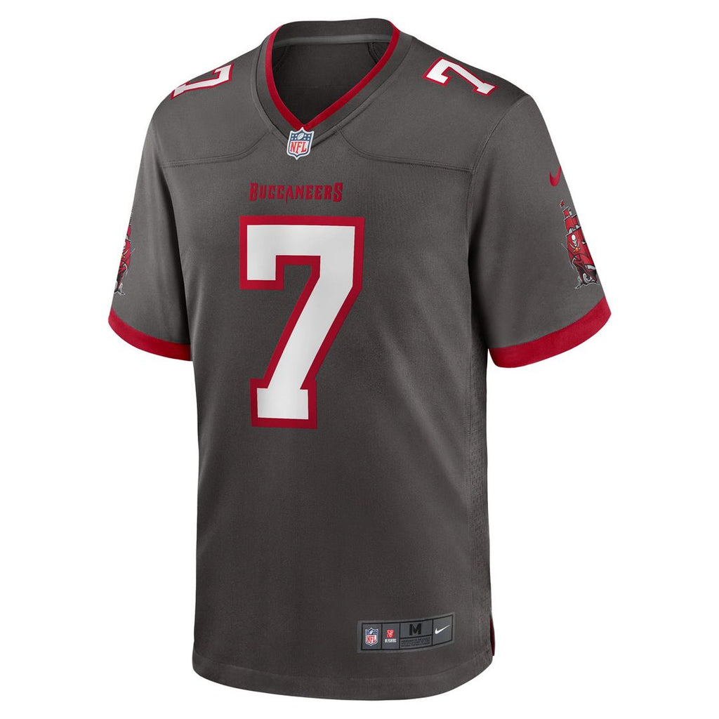 Tampa Bay Buccaneers Bucky Irving Nike Pewter Alternate Game Jersey product image 5, provided for visual reference and