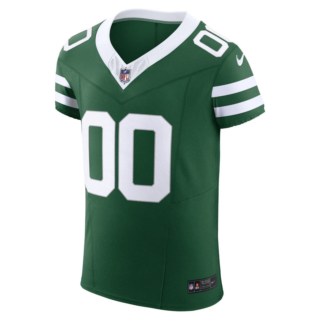 New York Jets Nike Legacy Black Alternate Vapor F.U.S.E. Elite Custom Jersey product image 8, provided for visual reference