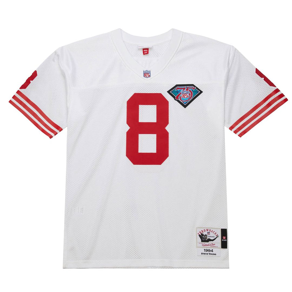 San Francisco 49ers 1994 Steve Young Mitchell & Ness White Authentic Throwback Retired Player Jersey product image 2,