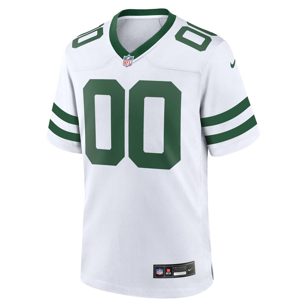 New York Jets Nike Legacy White Custom Game Jersey product image 2, provided for visual reference and product detail review