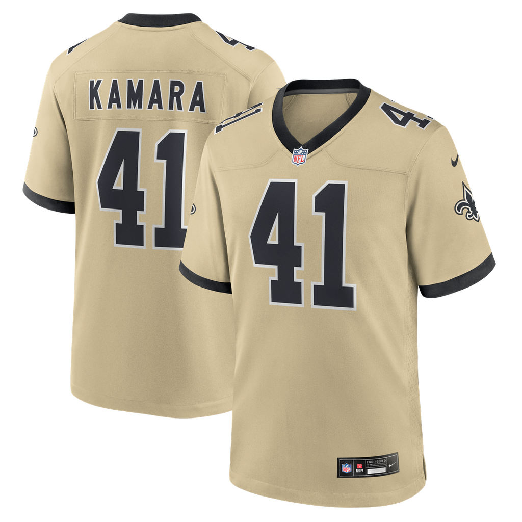 New Orleans Saints Alvin Kamara Nike White Alternate Game Jersey product image 15, provided for visual reference and product