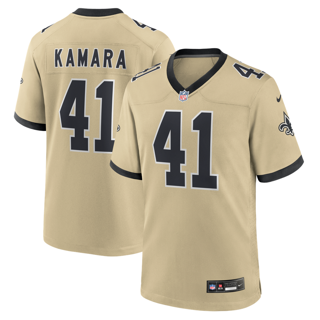 New Orleans Saints Alvin Kamara Nike White Alternate Game Jersey product image 15, provided for visual reference and product