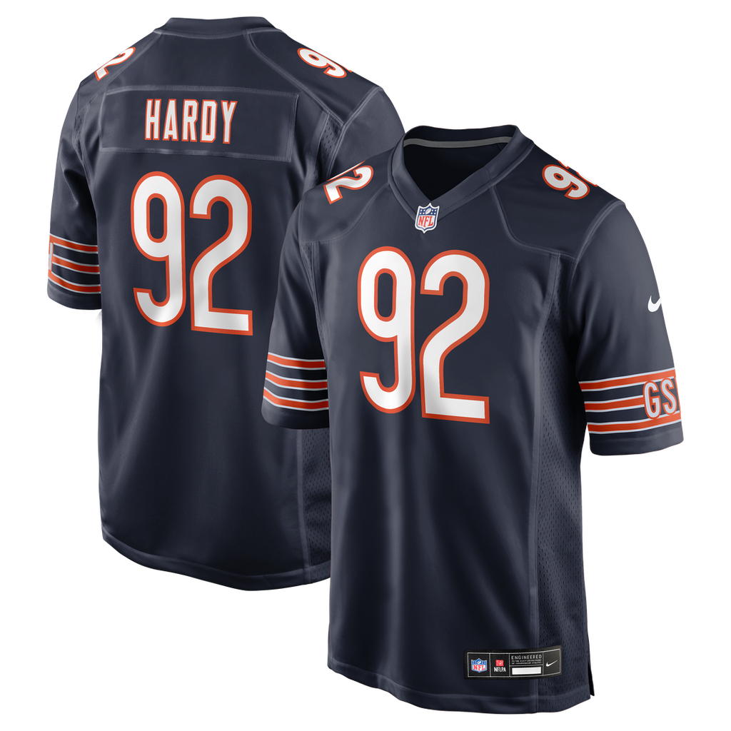 Chicago Bears Daniel Hardy Nike Navy Team Game Jersey product image 1, provided for visual reference and product detail