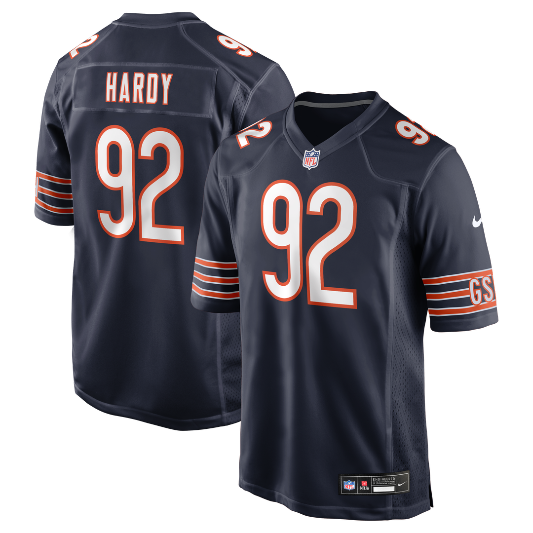 Chicago Bears Daniel Hardy Nike Navy Team Game Jersey product image 1, provided for visual reference and product detail