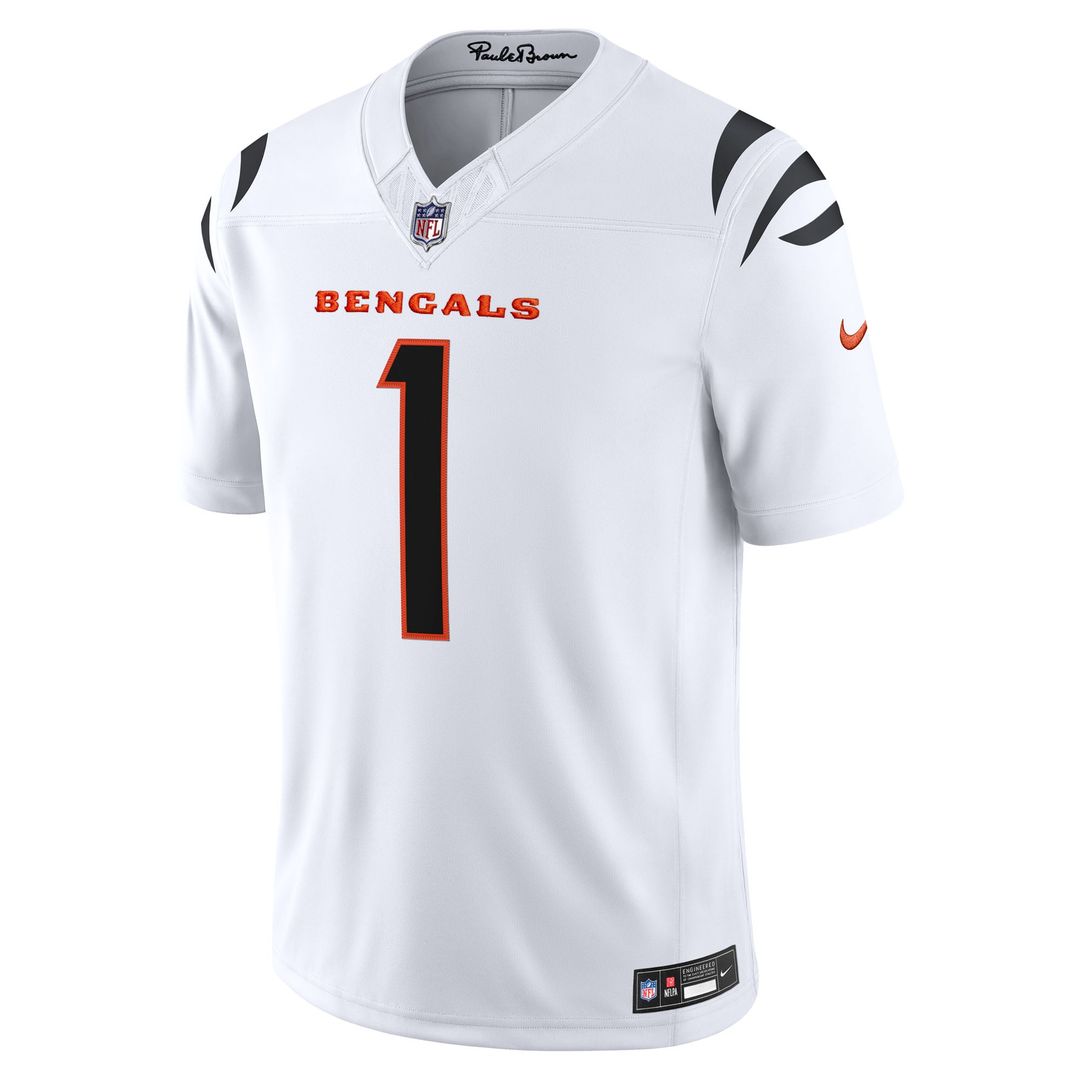Cincinnati Bengals Ja'Marr Chase Nike Black Team Vapor F.U.S.E. Stitched Limited Jersey product image 8, provided for visual