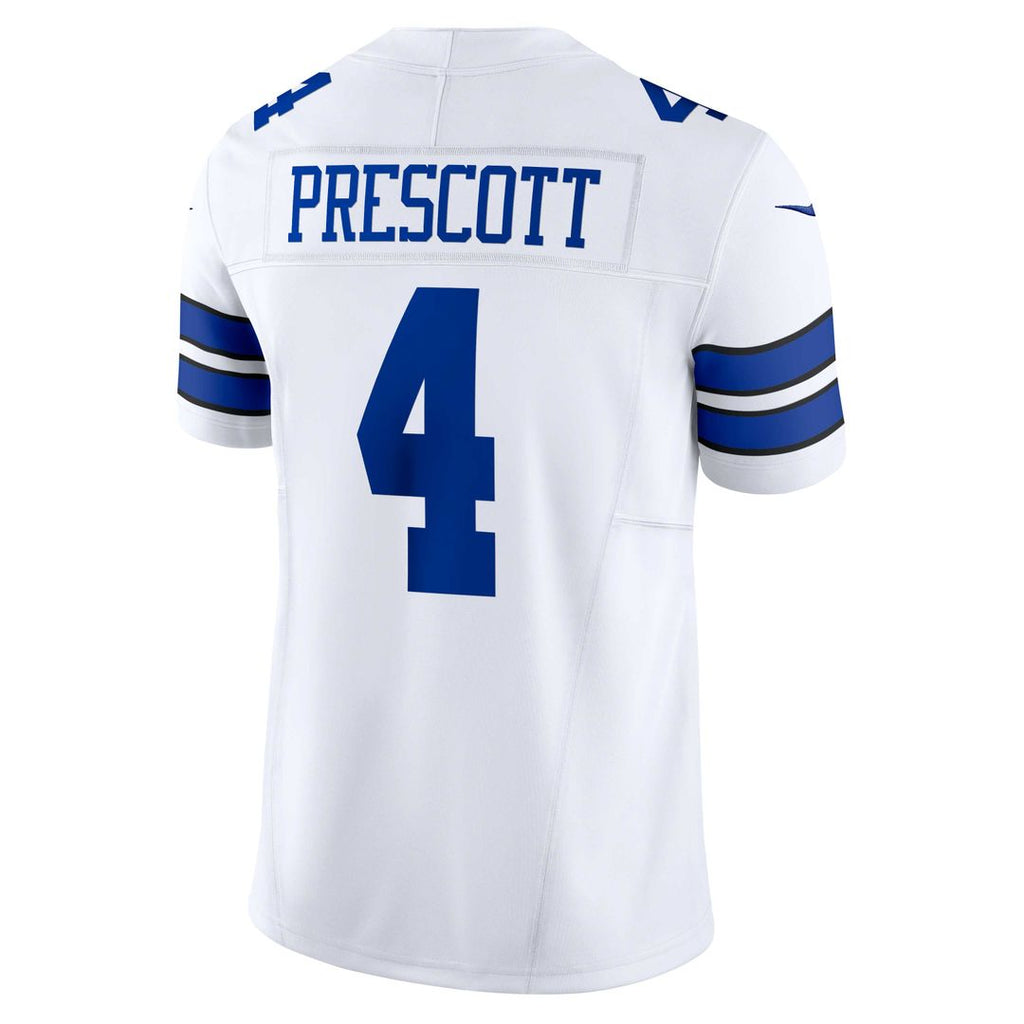 Dallas Cowboys Dak Prescott Nike White Vapor F.U.S.E. Limited Jersey product image 3, provided for visual reference and