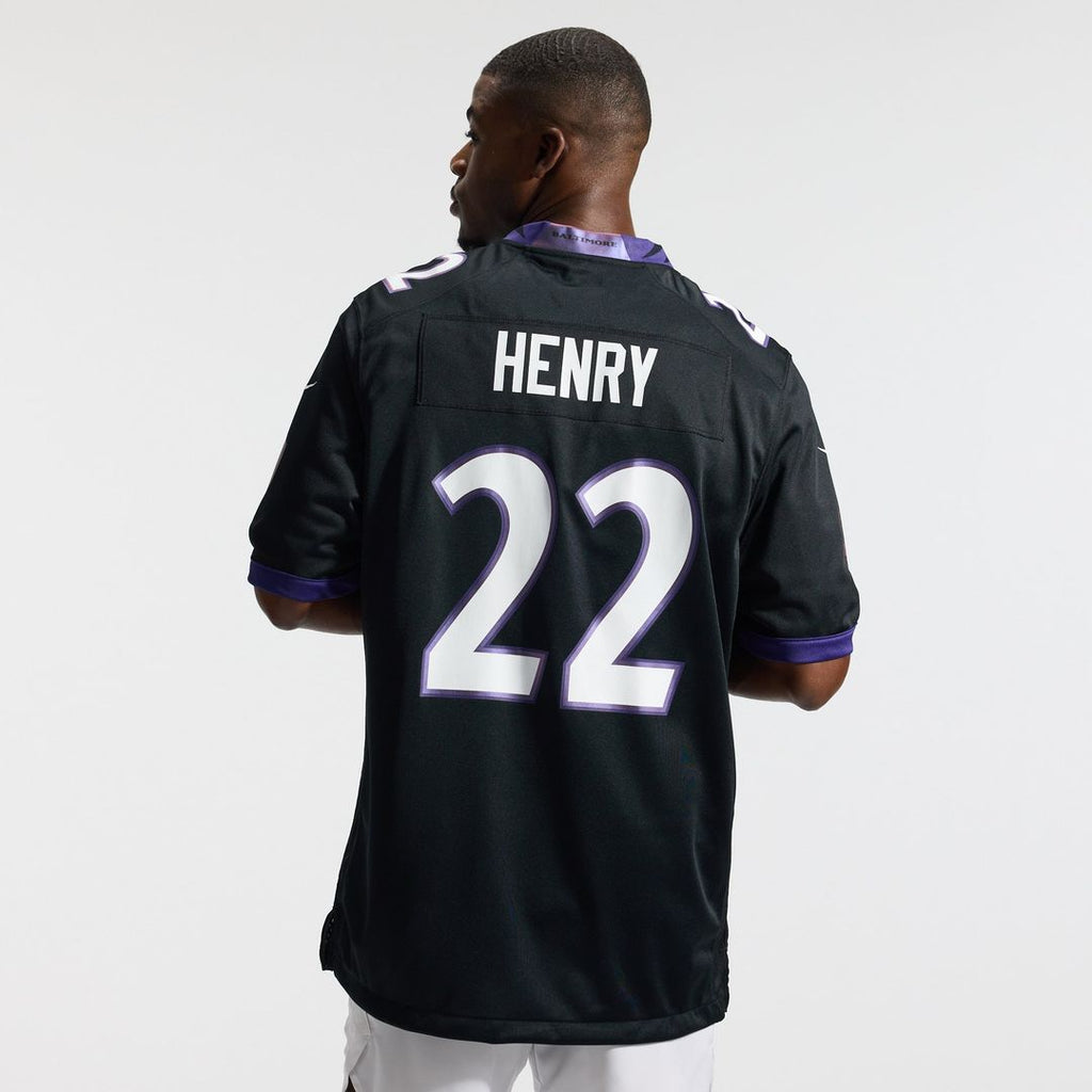 Baltimore Ravens Derrick Henry Nike Black Alternate Game Jersey product image 3, provided for visual reference and product