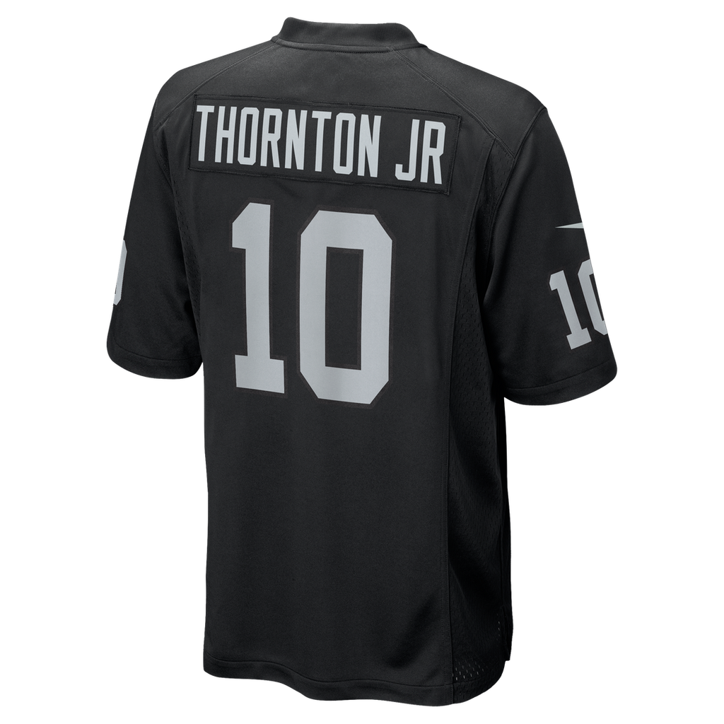Las Vegas Raiders Dont'e Thornton Jr. Nike Black Team Game Jersey product image 3, provided for visual reference and product