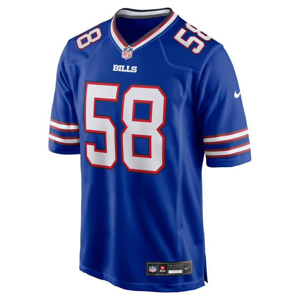 Buffalo Bills Matt Milano Nike Red Alternate Game Jersey product image 14, provided for visual reference and product detail