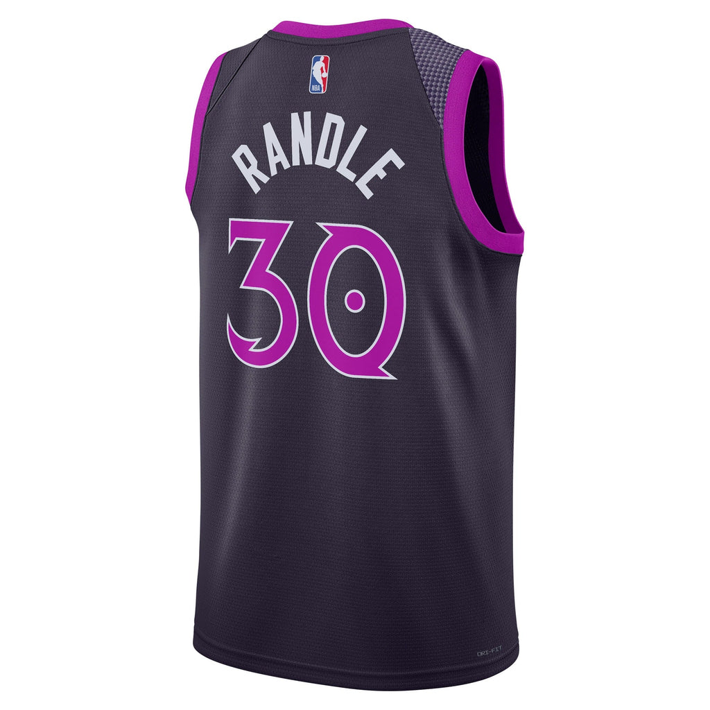 Minnesota Timberwolves Nike 2025/26 City Edition Swingman Jersey - Black - Julius Randle - Unisex product image 4, provided