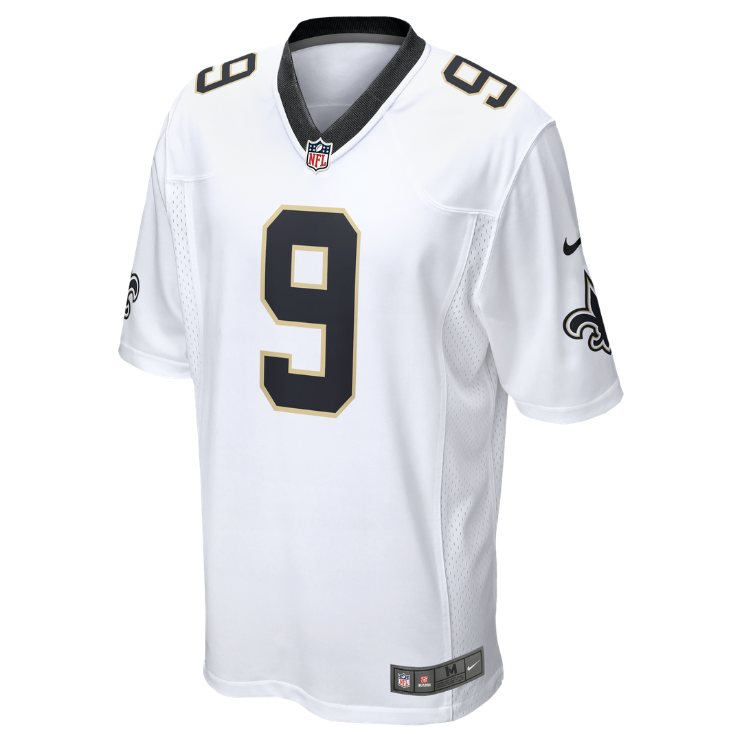 New Orleans Saints Drew Brees Nike White Game Jersey product image 5, provided for visual reference and product detail review