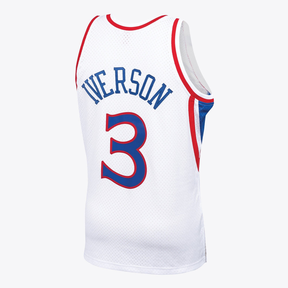 Philadelphia 76ers Allen Iverson 1996 Swingman Jersey by Mitchell & Ness - White product image 3, provided for visual