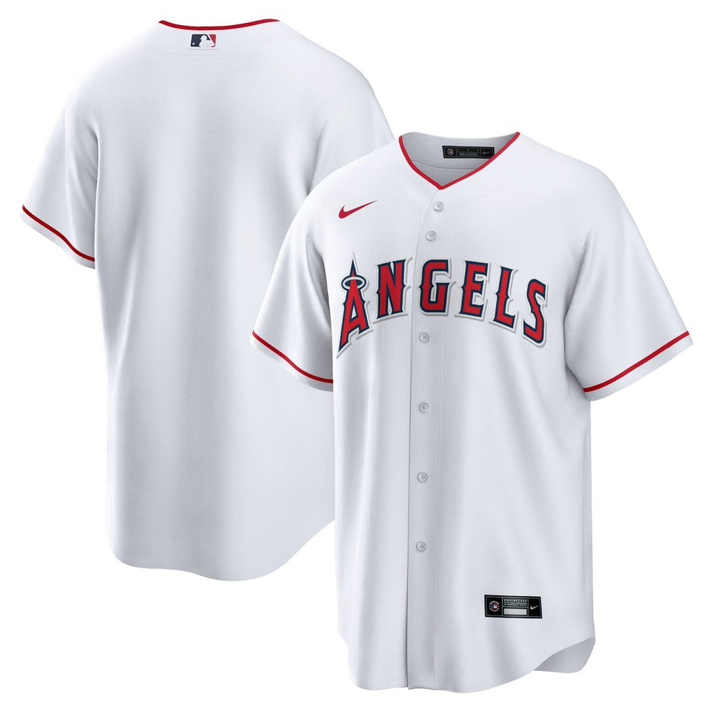 Los Angeles Angels Nike White Home Blank Replica Jersey product image 1, provided for visual reference and product detail