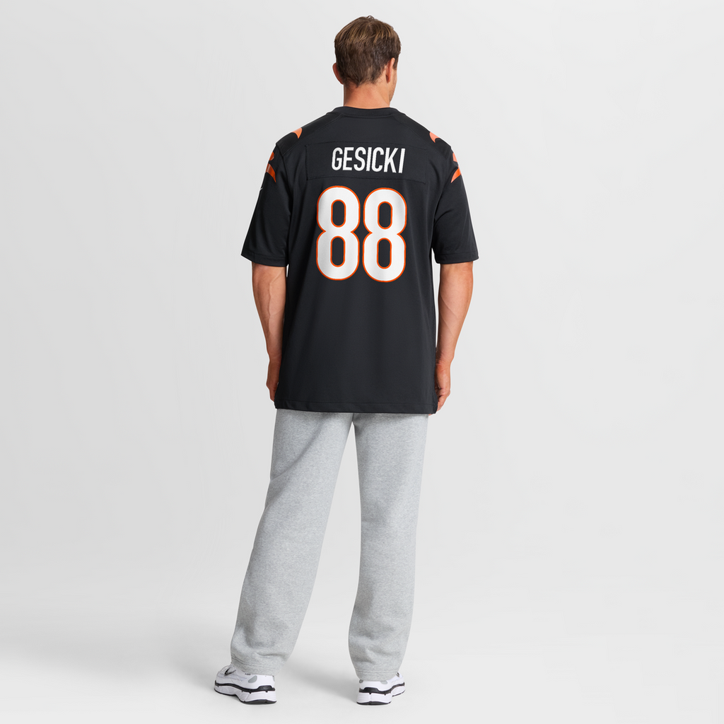Cincinnati Bengals Mike Gesicki Nike Black Game Jersey product image 8, provided for visual reference and product detail