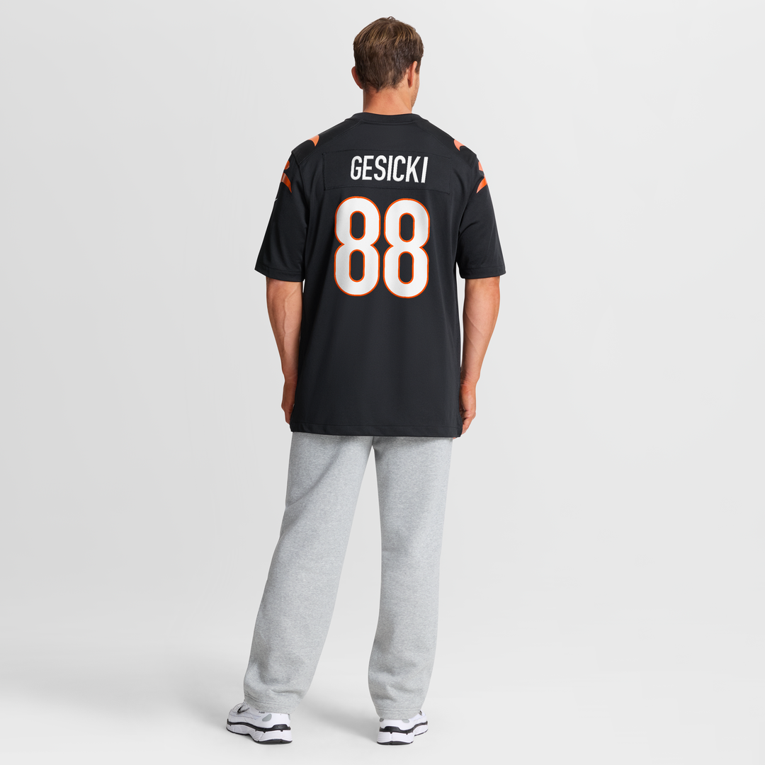 Cincinnati Bengals Mike Gesicki Nike Black Game Jersey product image 8, provided for visual reference and product detail