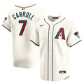 Arizona Diamondbacks Corbin Carroll Nike White Home Limited Player Jersey product image 1, provided for visual reference and
