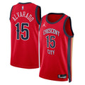 New Orleans Pelicans Jordan Brand Statement Edition Swingman Jersey - Red - Jose Alvarado - Unisex product image 1, provided