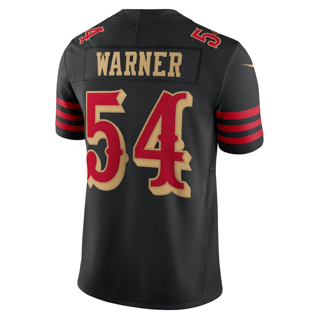 San Francisco 49ers Fred Warner Nike Black Rivalries Collection Stitched Limited Jersey product image 3, provided for visual