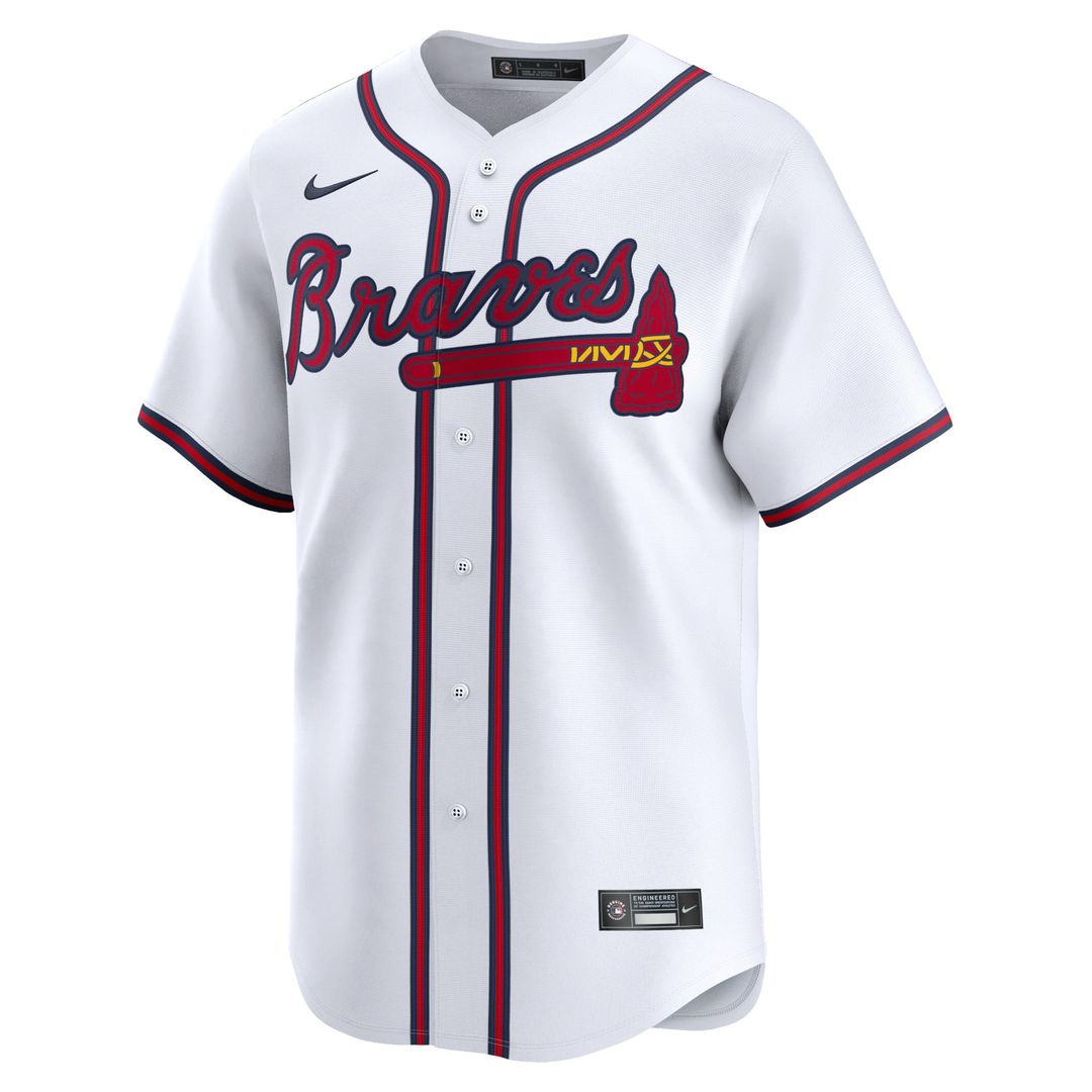 Atlanta Braves Ronald Acuña Jr. Nike White Home Limited Player Jersey product image 2, provided for visual reference and