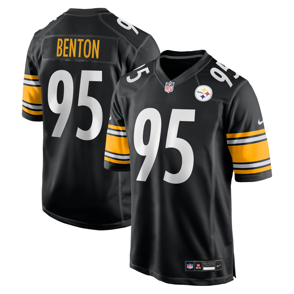 Pittsburgh Steelers Keeanu Benton Nike Black Team Game Jersey product image 1, provided for visual reference and product