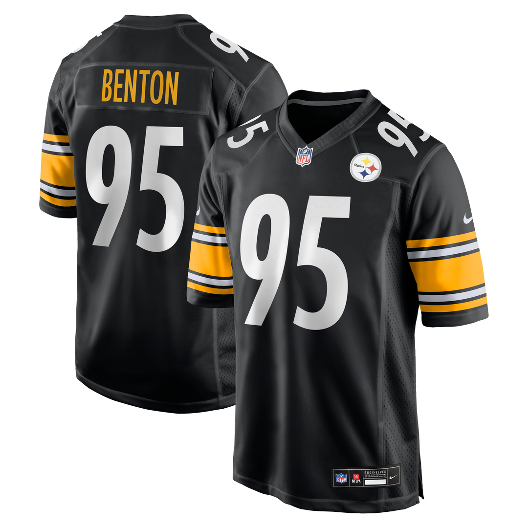 Pittsburgh Steelers Keeanu Benton Nike Black Team Game Jersey product image 1, provided for visual reference and product
