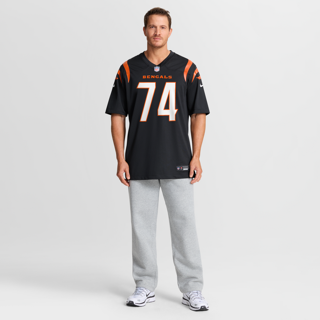 Cincinnati Bengals Jalen Rivers Nike Black Team Game Jersey product image 7, provided for visual reference and product