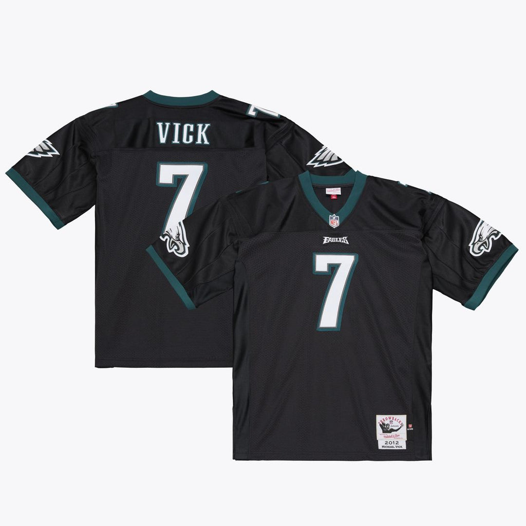 Philadelphia Eagles Michael Vick Mitchell & Ness Black 2012 Authentic Throwback Jersey product image 1, provided for visual