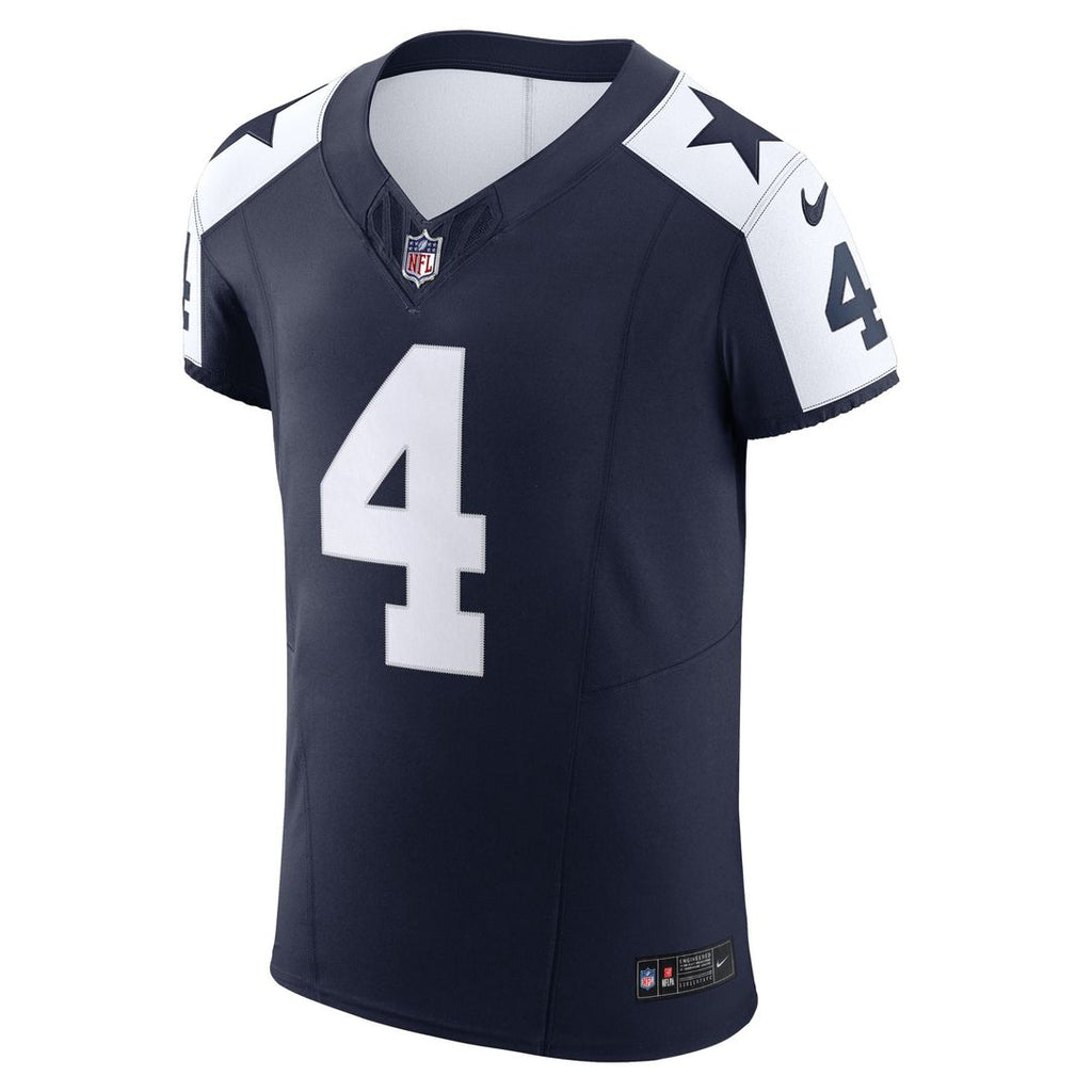 Dallas Cowboys Dak Prescott Nike Navy Alternate Vapor F.U.S.E. Elite Jersey product image 2, provided for visual reference
