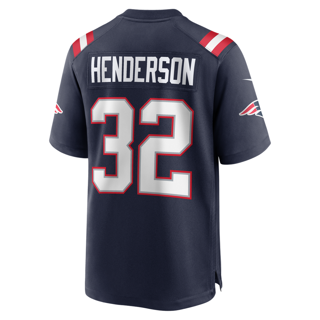 New England Patriots TreVeyon Henderson Nike Red Alternate Game Player Jersey product image 9, provided for visual reference