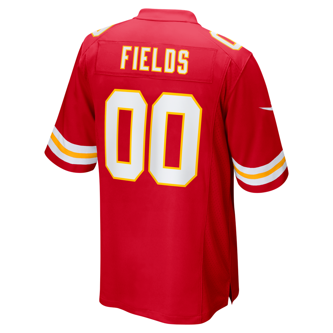 Kansas City Chiefs Justin Fields Nike Red Game Jersey product image 3, provided for visual reference and product detail
