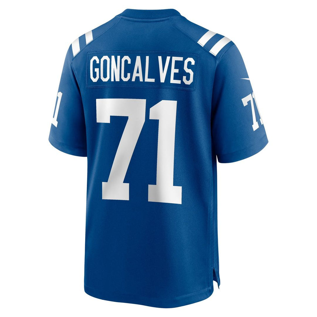 Indianapolis Colts Matt Goncalves Nike Royal Game Jersey product image 3, provided for visual reference and product detail