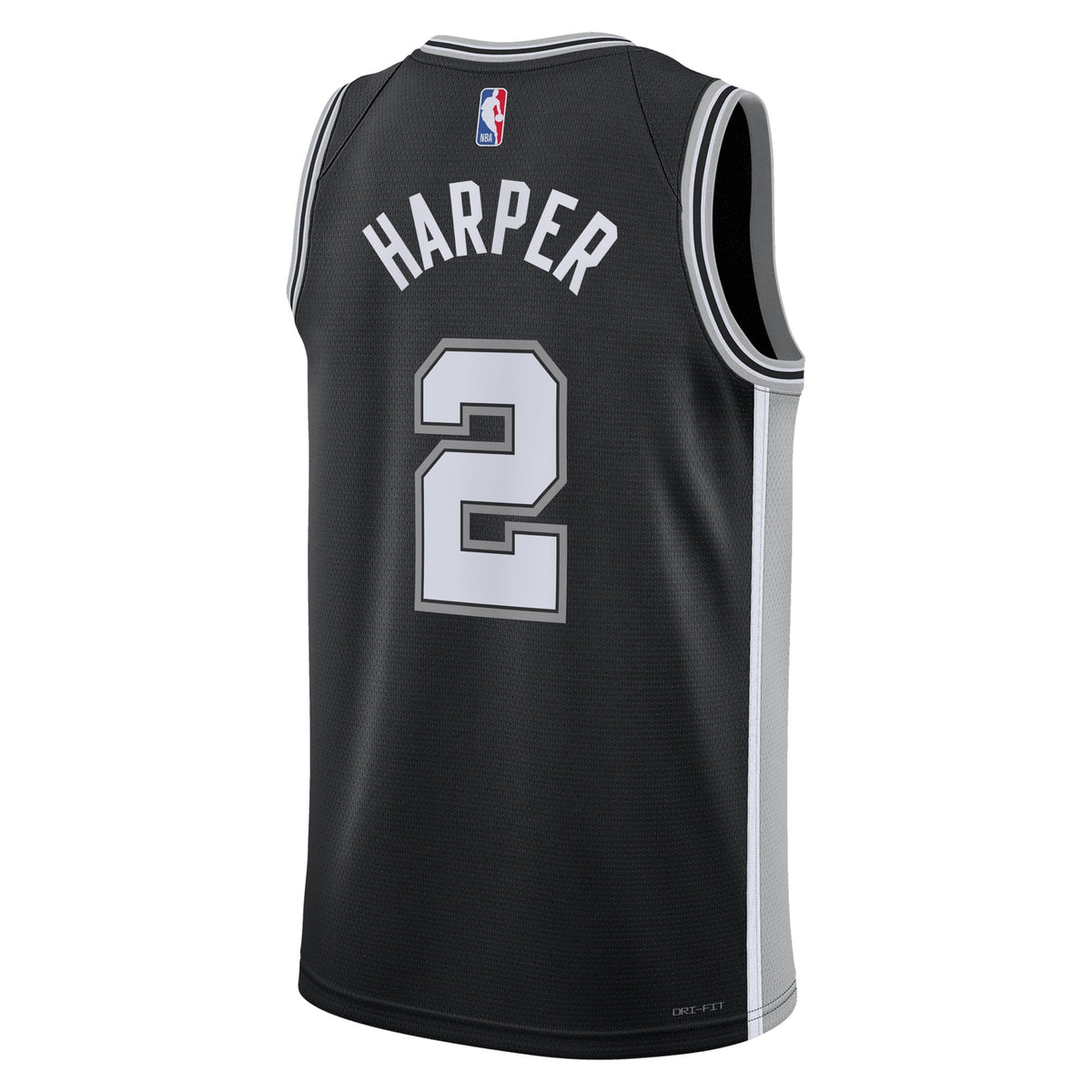 San Antonio Spurs Nike Icon Edition Swingman Jersey NBA 2025 First Round Draft Pick - Black - Dylan Harper - Unisex product