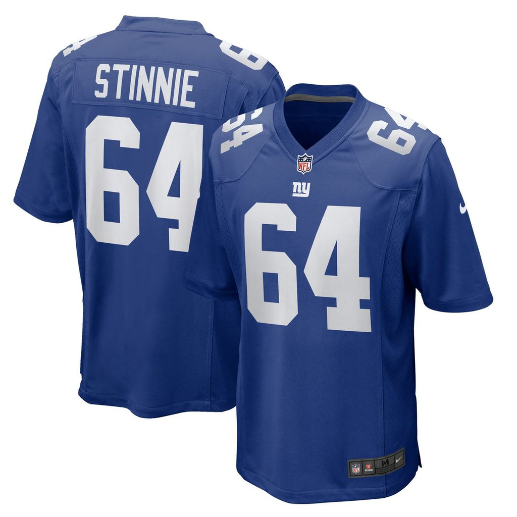 New York Giants Aaron Stinnie Nike Royal Team Game Jersey product image 1, provided for visual reference and product detail