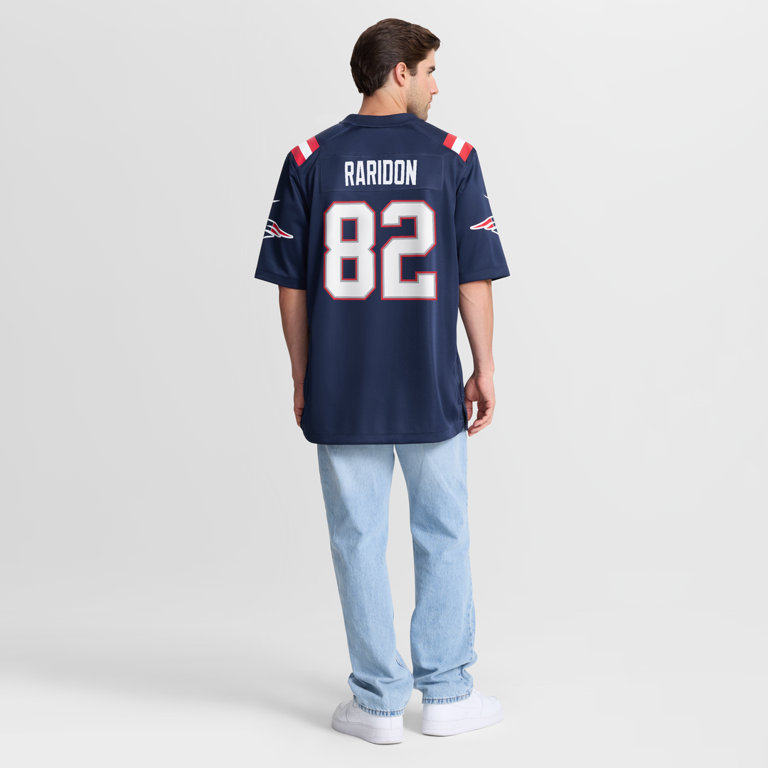 New England Patriots Eli Raridon Nike Navy Team Game Jersey product image 3, provided for visual reference and product
