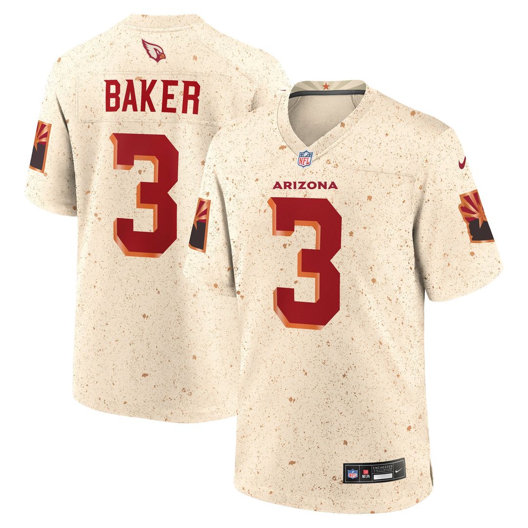 Arizona Cardinals Budda Baker Nike Natural Rivalries Collection Game Jersey product image 1, provided for visual reference