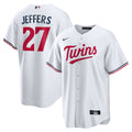 Minnesota Twins Ryan Jeffers Nike White Home Replica Player Jersey product image 1, provided for visual reference and
