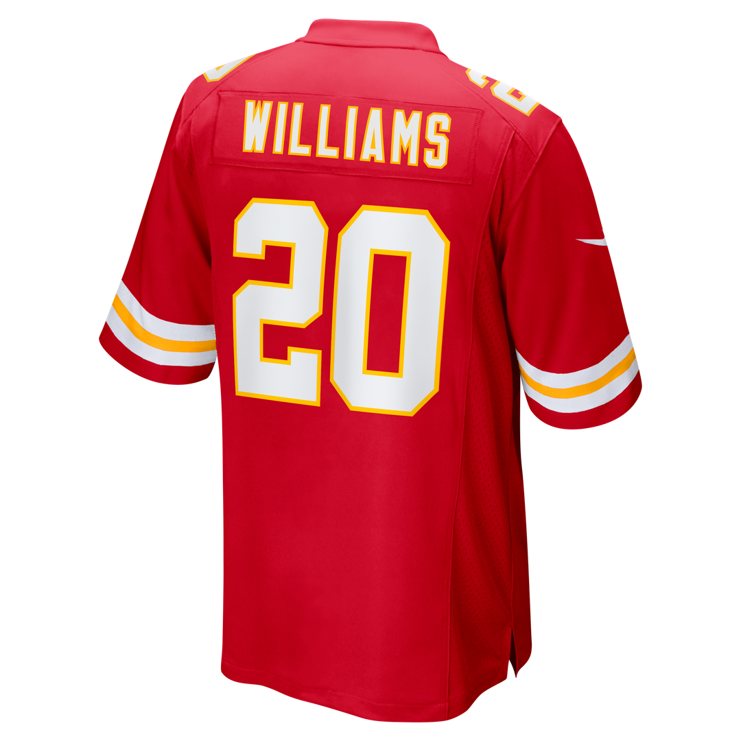 Kansas City Chiefs Nohl Williams Nike Red Team Game Jersey product image 3, provided for visual reference and product detail