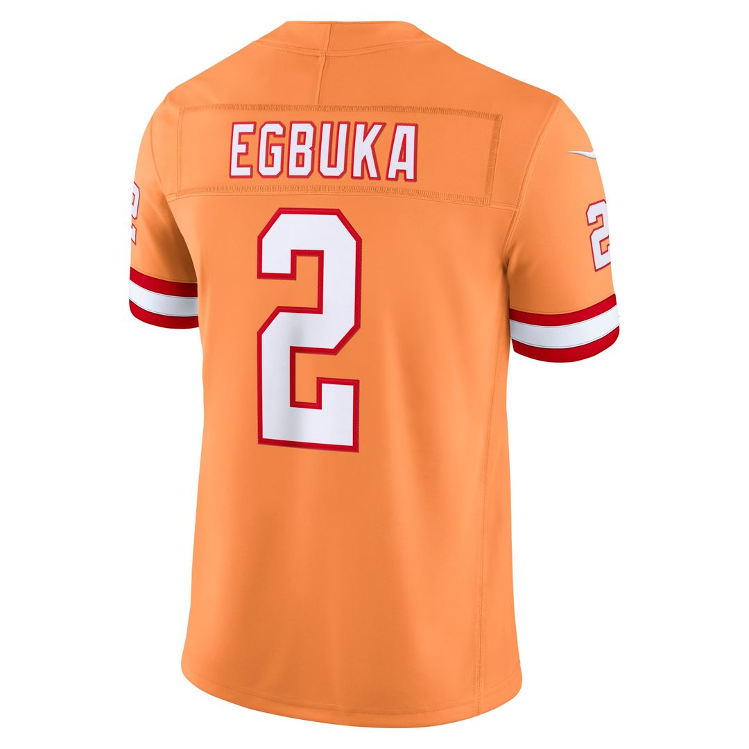 Tampa Bay Buccaneers Emeka Egbuka Nike Creamsicle Alternate Vapor F.U.S.E. Stitched Limited Jersey product image 3, provided