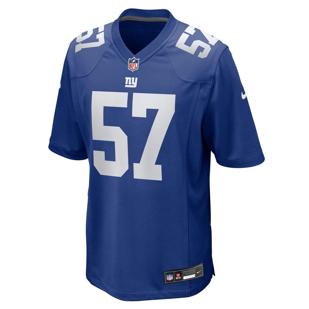 New York Giants Chauncey Golston Nike Royal Team Game Jersey product image 2, provided for visual reference and product