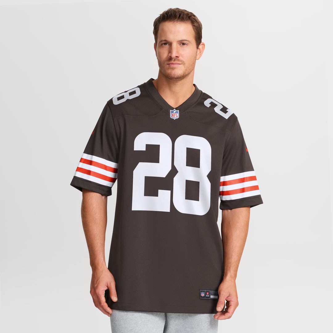Cleveland Browns Tre Avery Nike Brown Team Game Jersey product image 4, provided for visual reference and product detail