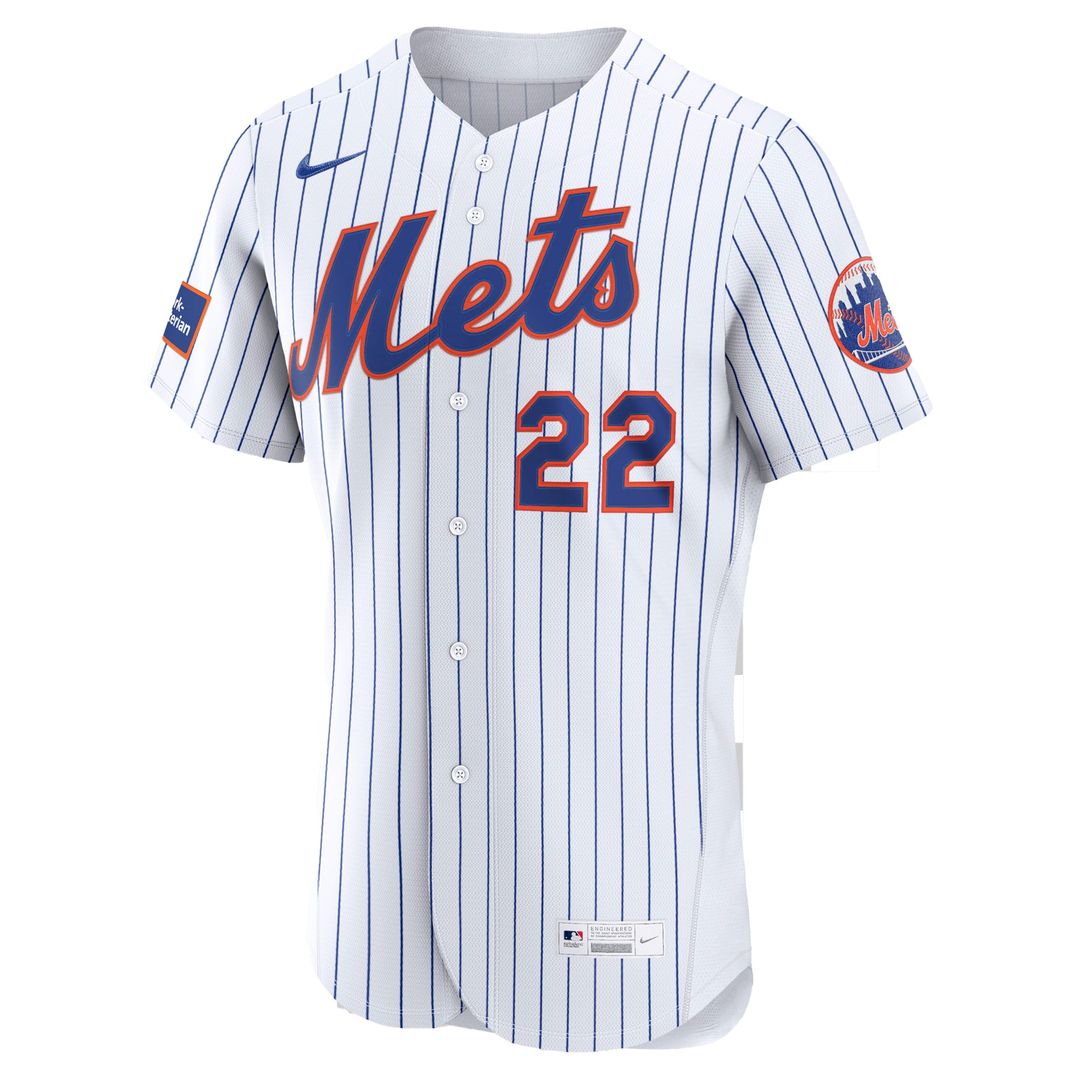 New York Mets Juan Soto Nike White Home Authentic Sponsor Patch Jersey product image 5, provided for visual reference and