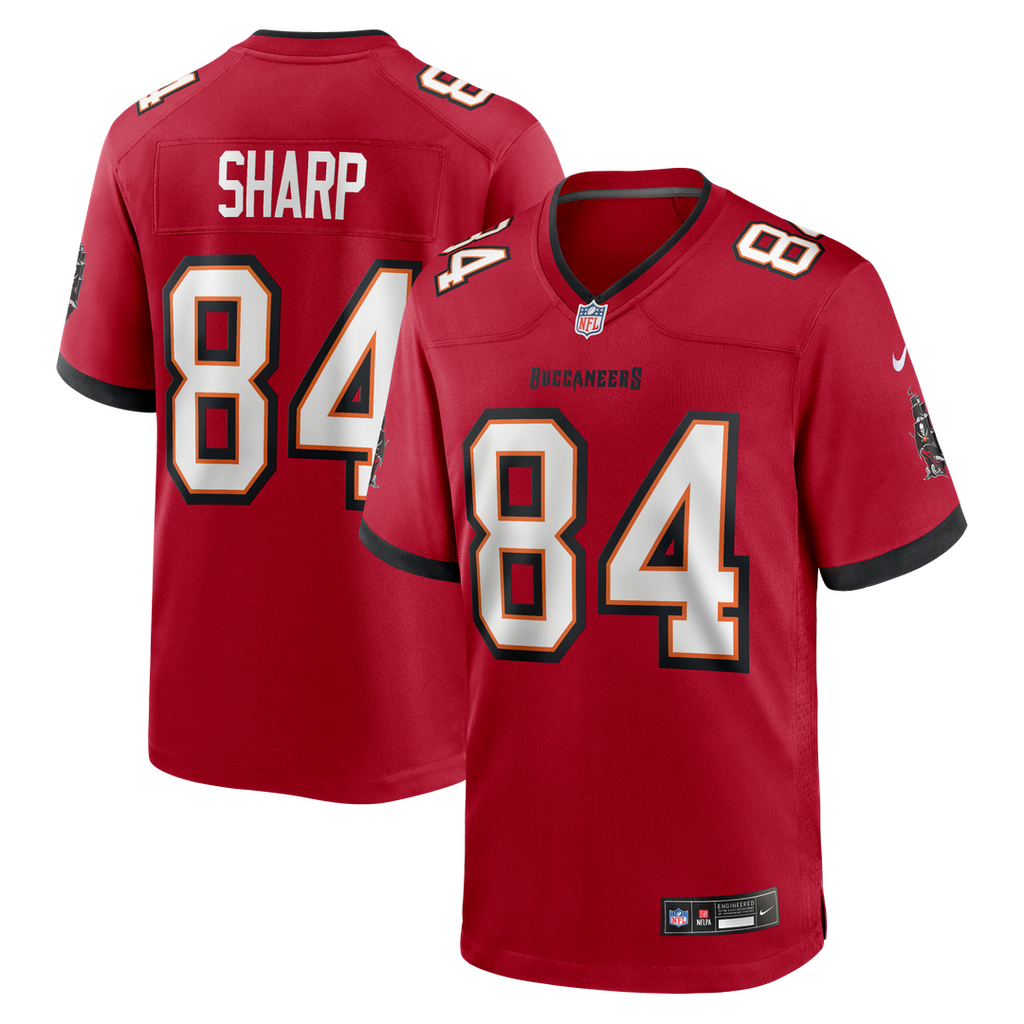 Tampa Bay Buccaneers Bauer Sharp Nike Red Team Game Jersey product image 1, provided for visual reference and product detail