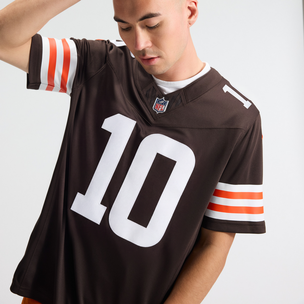 Cleveland Browns Quinshon Judkins Nike Brown Team Vapor F.U.S.E. Stitched Limited Jersey product image 9, provided for